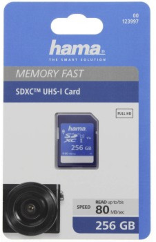 Carte SDXC 256 Go Hama Memory Fast