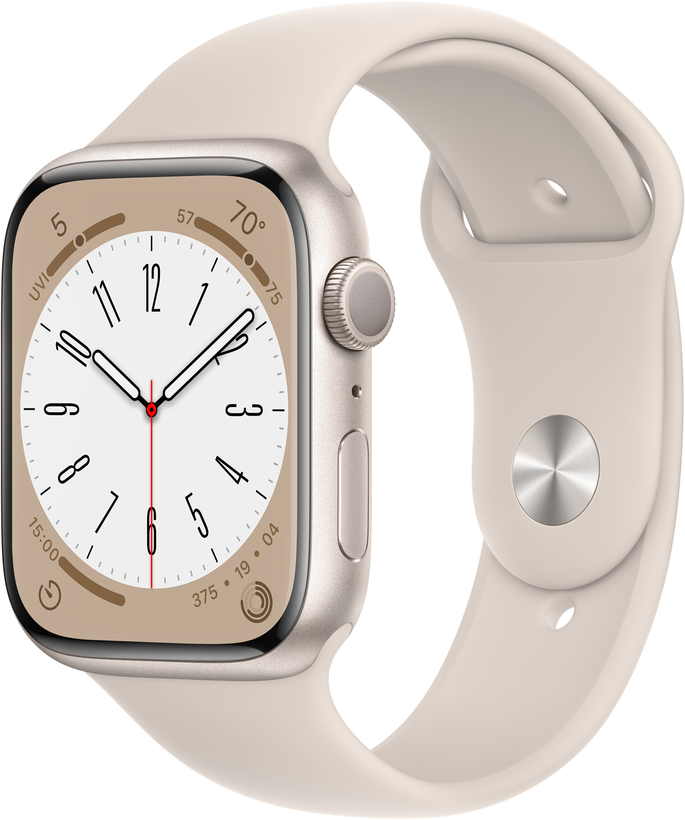 Apple Watch S8 GPS 45mm alu. blanco est.