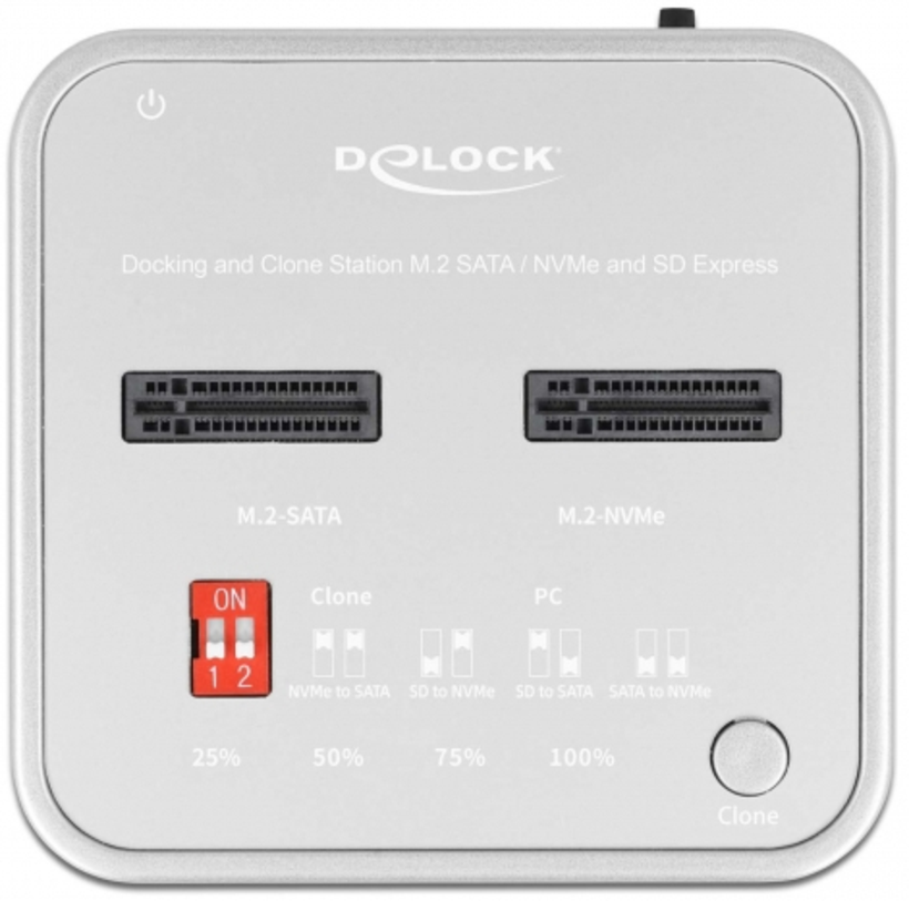 DeLock 2 x SSD M.2 + SD-Slot Docking