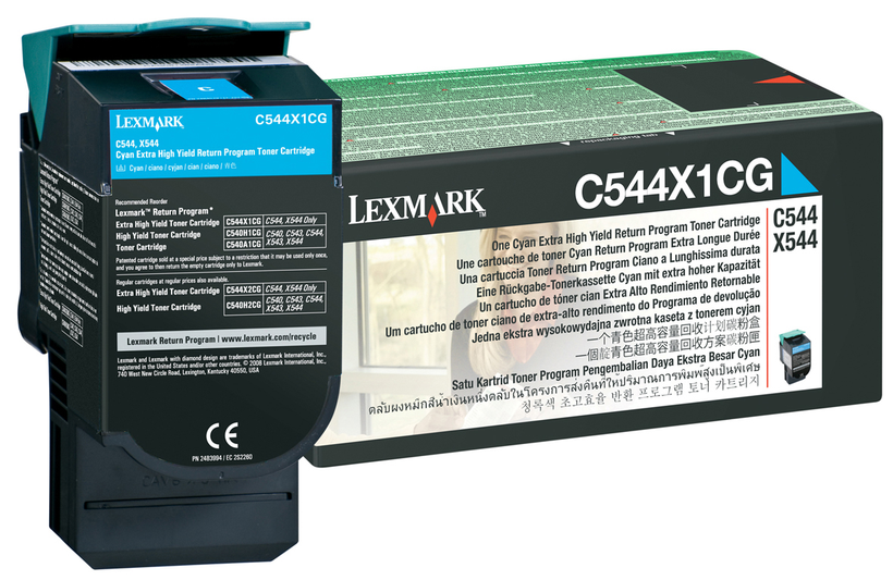 Toner Lexmark C544X, cyan