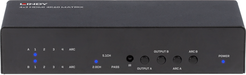 LINDY Matrix Switch 4x2 HDMI