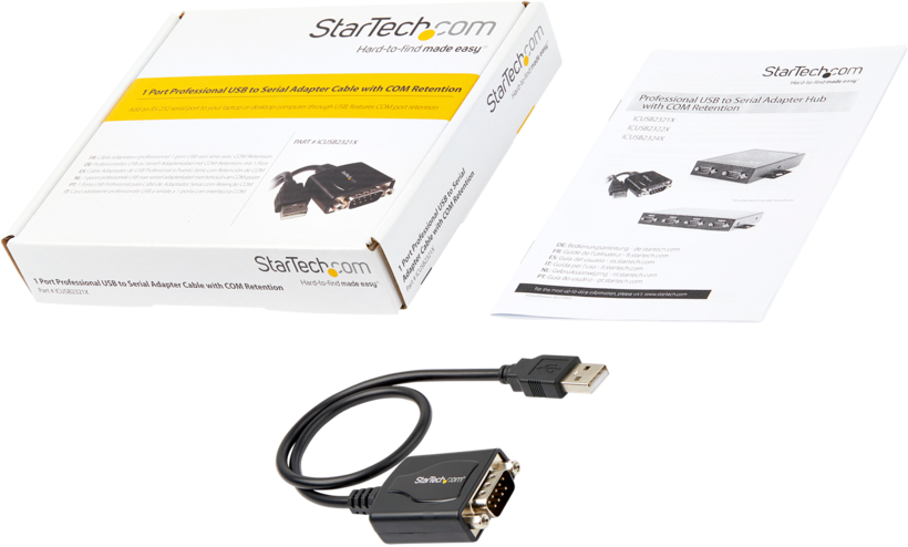 Adaptador DB9 m. (RS232) - USB-A m. 0,3m