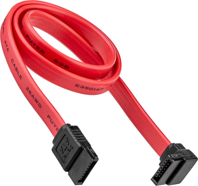 Cable SATA/f - SATA/f 90° Right 0.45m