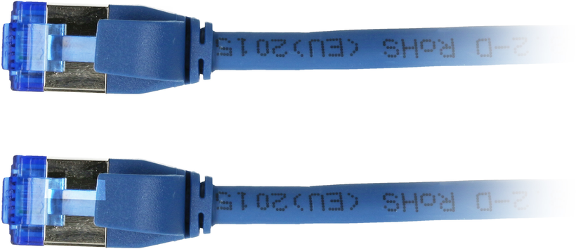 Câble patch RJ45 S/FTP Cat6a 1,5 m, bleu