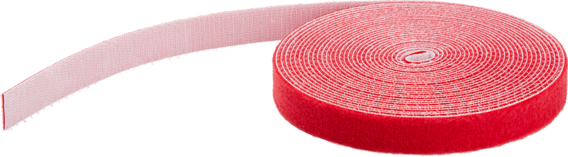 Klittenband kabelbinder rol 15000mm rood