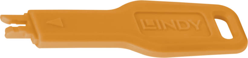 Llave para candado puerto RJ45 naranja