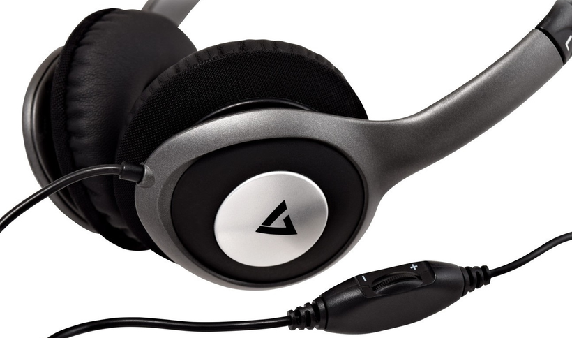 V7 Deluxe Stereo Headphones Black