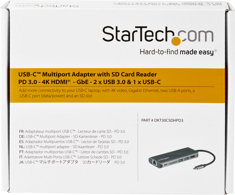 Station accueil StarTech USBC 3.0 - HDMI