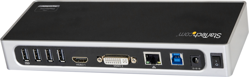 Adapter USB-A - HDMI/DVI/RJ45/USB/Audio
