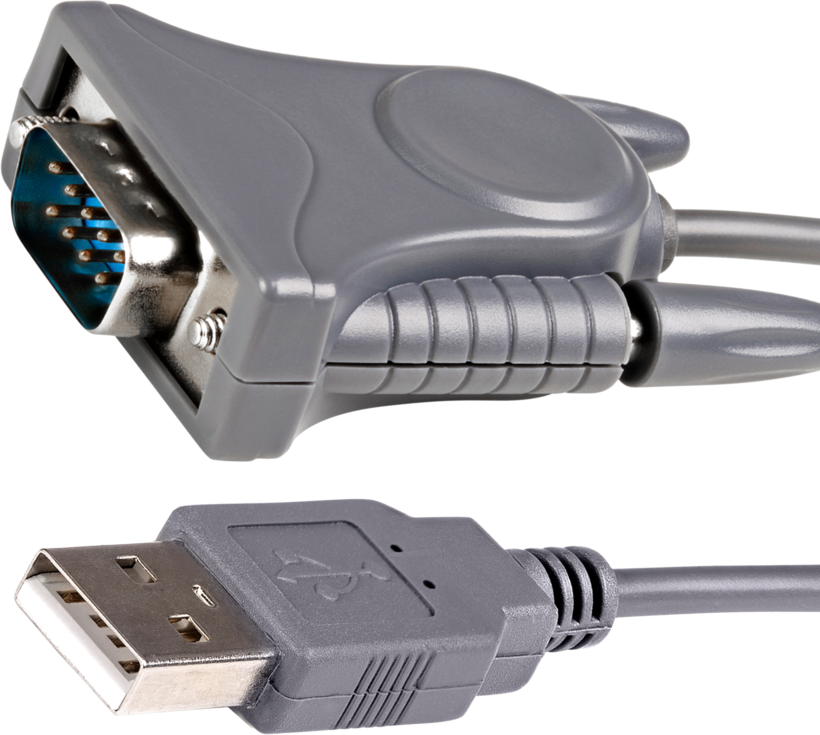 Adapter DB9+DB25/m - USB-A/m 0.9m