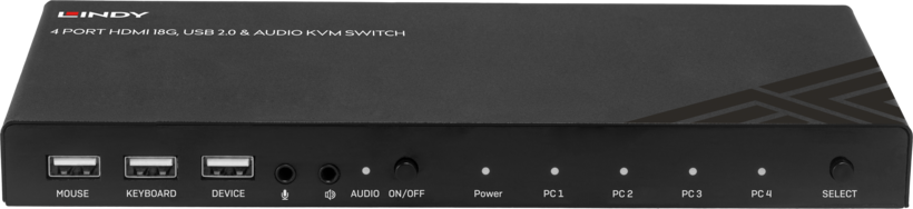 Switch KVM LINDY 4 ports HDMI