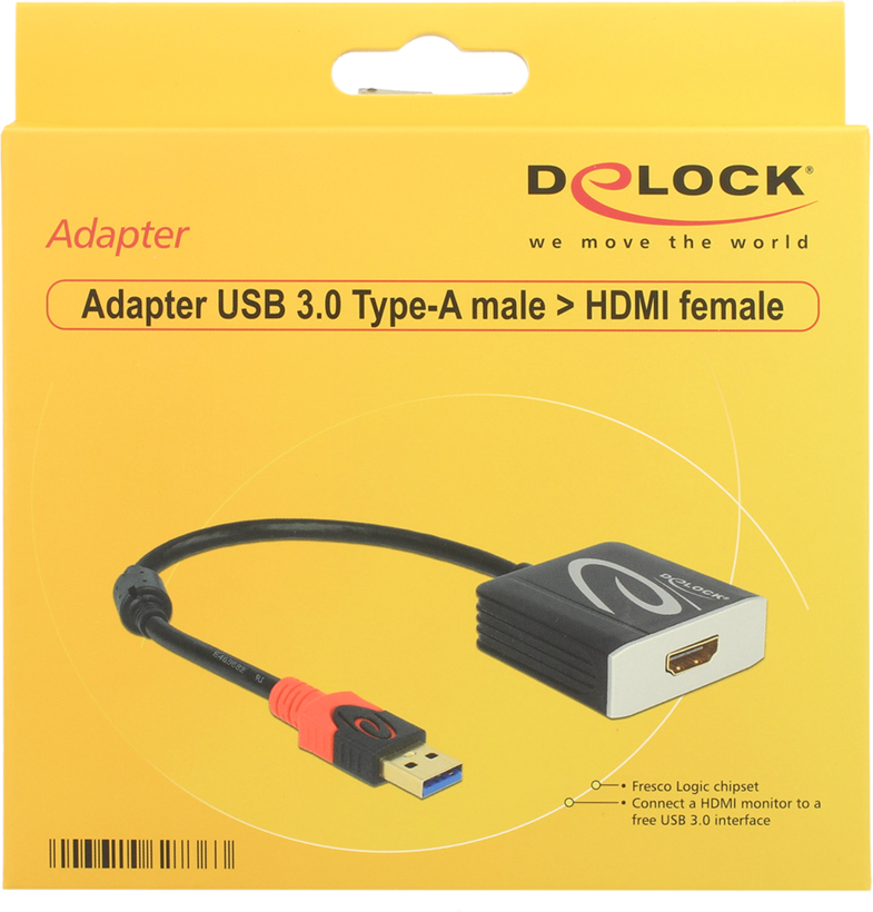 Adapter USB A/m - HDMI/f