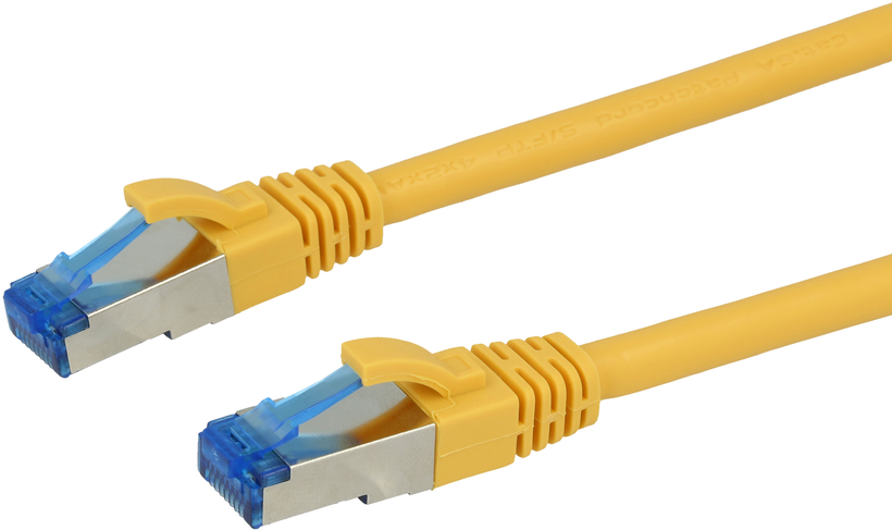 Câble patch Cat6A,Superflex, 7,5m, jaune