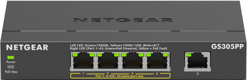 NETGEAR GS305PPv3 Unmanaged Switch