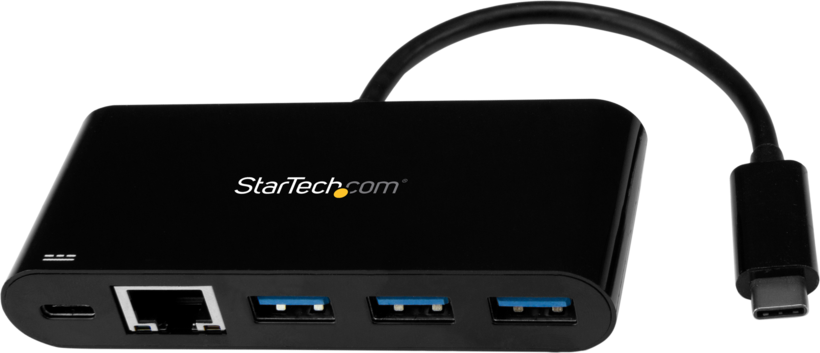 StarTech USB Hub 3.0 3-Port + GbEthernet