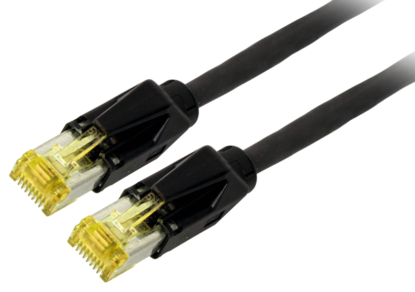 Patch Cable RJ45 S/FTP Cat6a 2m Black