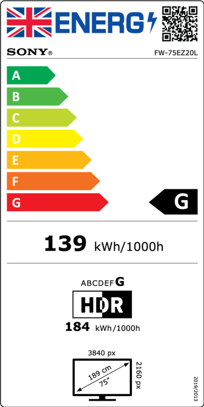 Sony Bravia FW-75EZ20L Signage Display