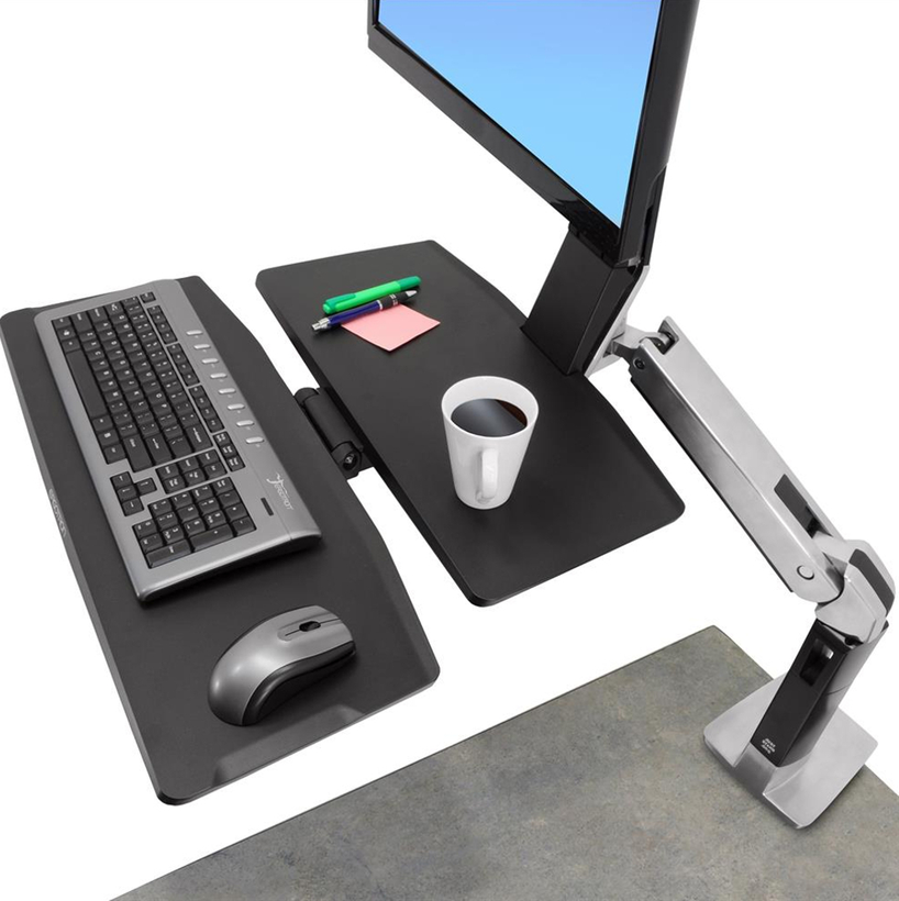 Ergotron WorkFit-A Single LD+WorkSurface