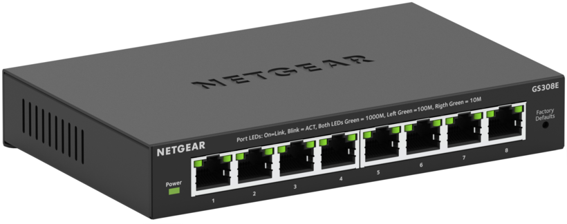 NETGEAR GS308Ev4 Unmanaged Plus Switch