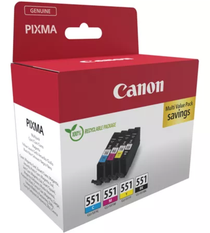 Canon CLI-551 Ink C/M/Y/BK Multip.