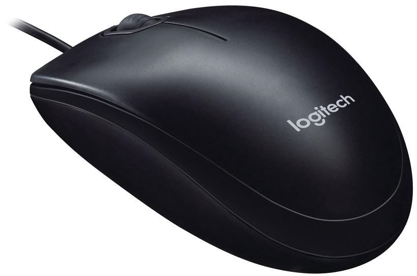 Logitech B100 Optical Mouse Black Bus.