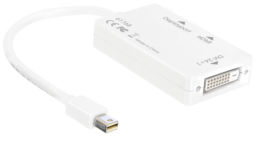 Delock Mini-DP - DP/DVI/HDMI Adapter
