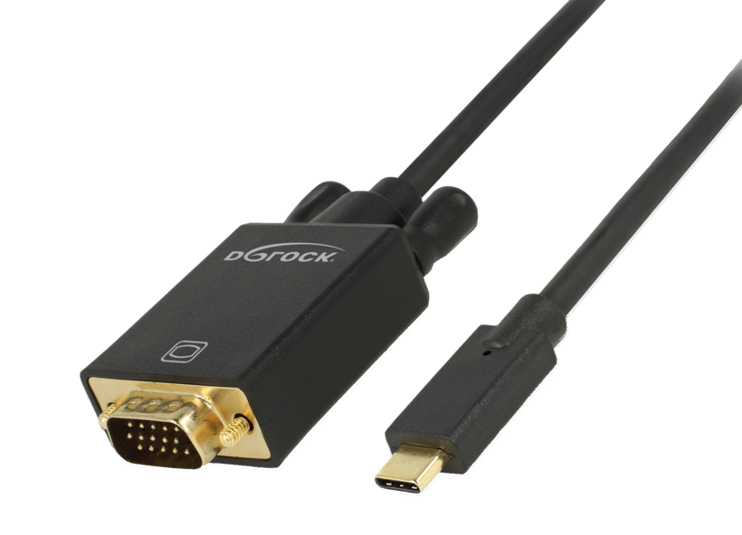 Cable USB Type-C/m - VGA/m 1m Black