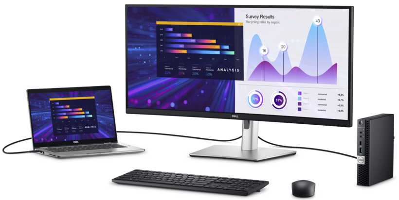 Écran incurvé Dell P3424WE USB-C