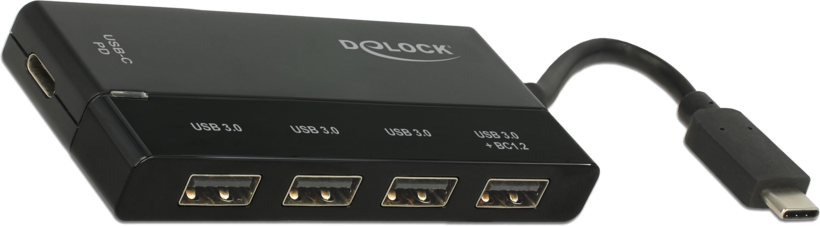 Hub USB 3.1 Delock 5 ports, noir