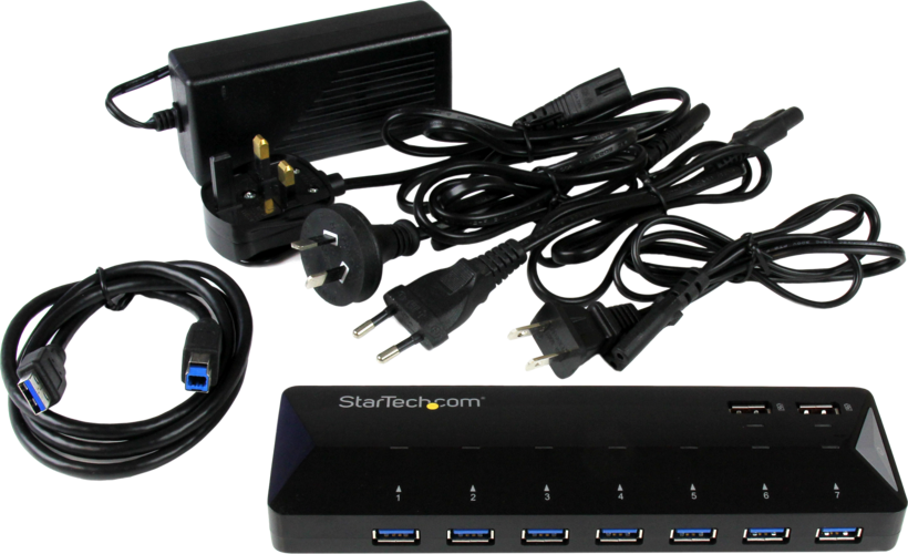 Hub USB 3.0 StarTech 7 ports, noir