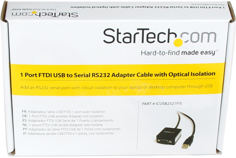 Adapter DB9St (RS232)-USB Typ A St 2,5 m