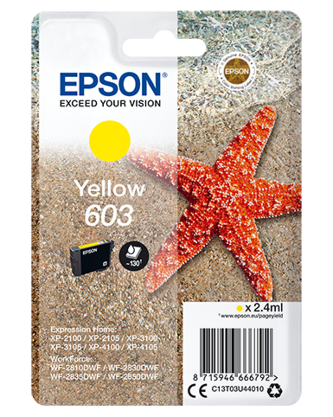 Tinta Epson 603 amarillo