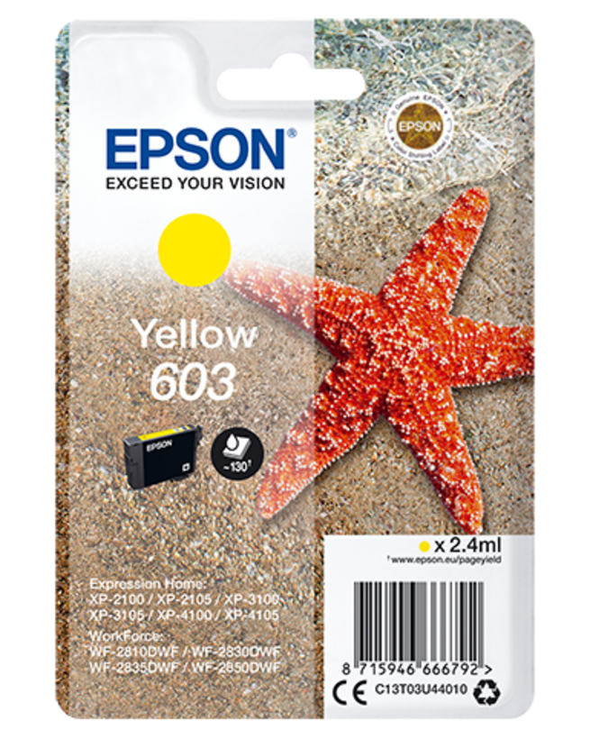 Tinta Epson 603 amarillo
