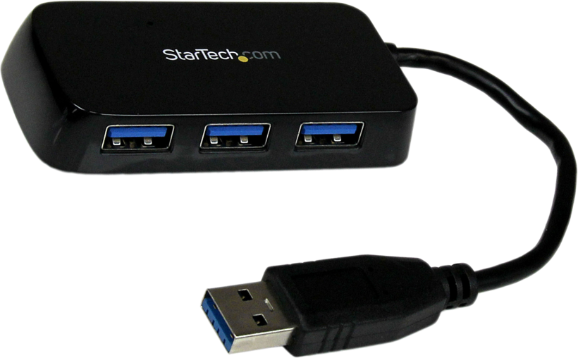 StarTech USB Hub 3.0 4-port Mini Black