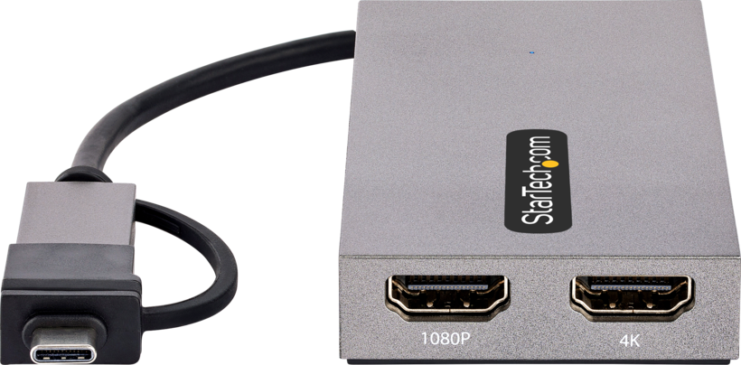 Adaptateur USB type A/C m. - 2 x HDMI f.