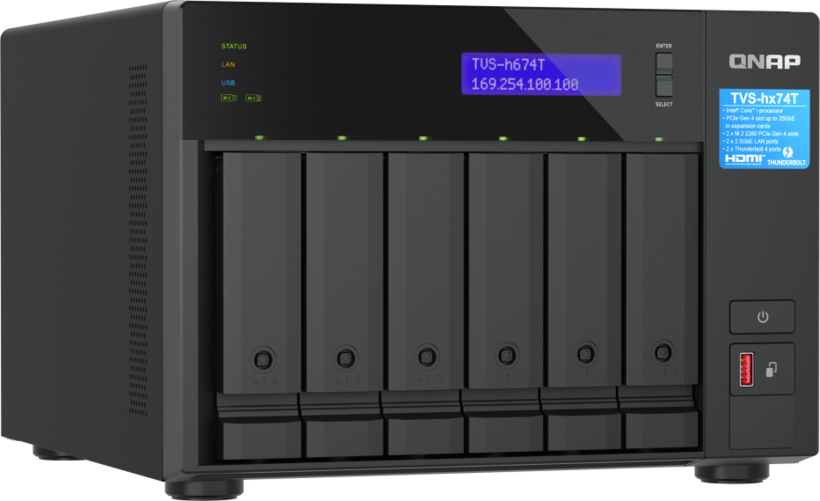 QNAP TVS-h674T 32GB 6bay NAS