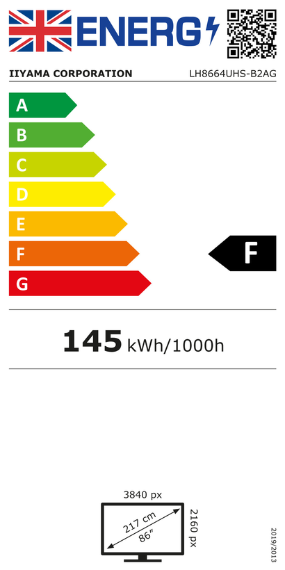 iiyama ProLite LH8664UHS-B2AG Display