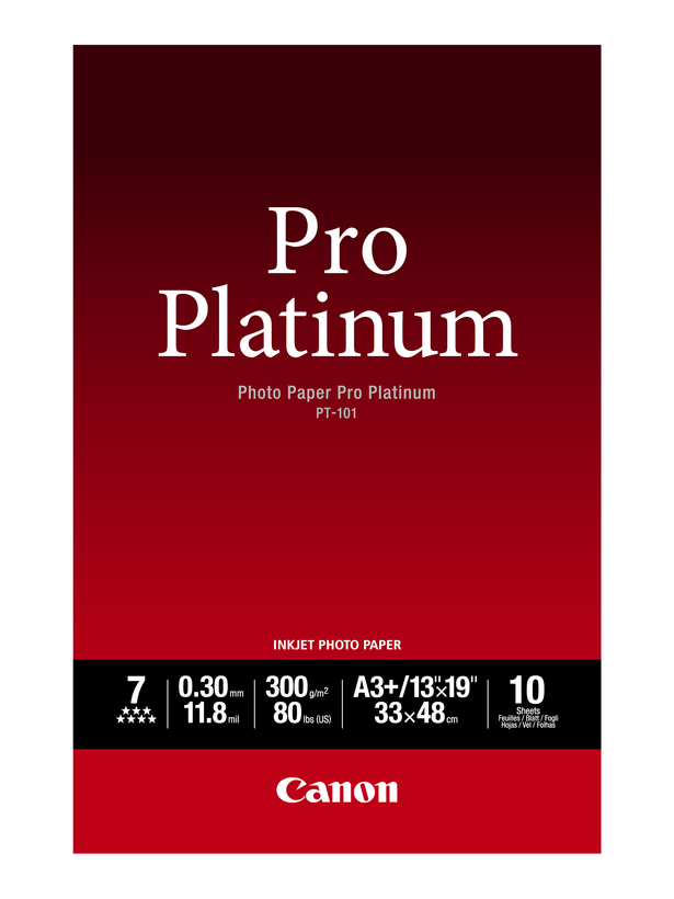 Canon PT-101 Pro Platinum A3+ PhotoPaper