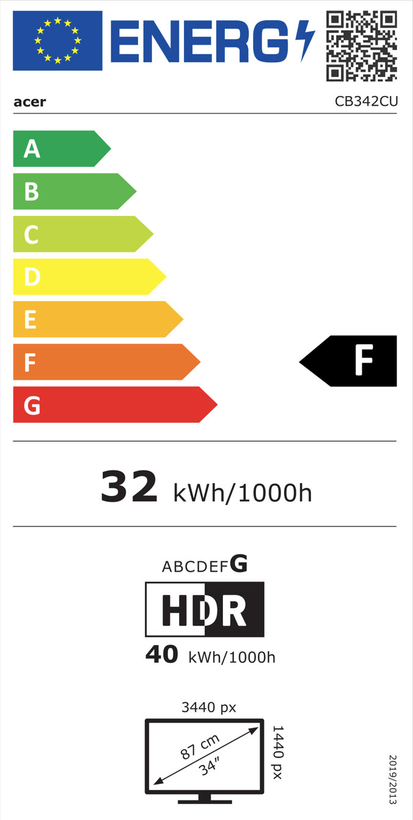 Écran Acer CB342CUsemiphuzx