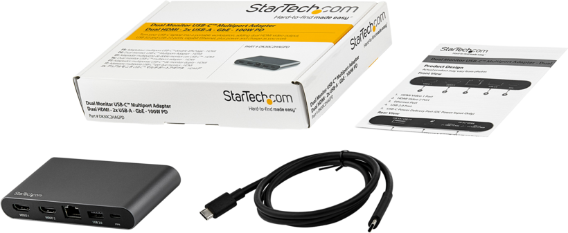 StarTech USB-C 3.0 - 2xHDMI Dock