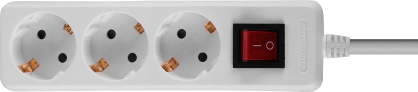 Power Strip 3-way 1.4m w/ Switch