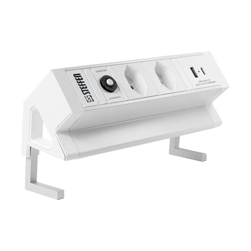 Steffen Alu DESK 2xT13 weiß
