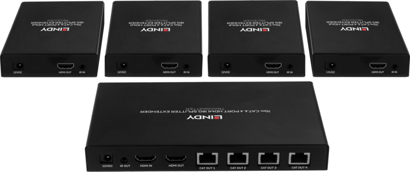 LINDY HDMI Splitter+Sender 1:4 bis 70 m