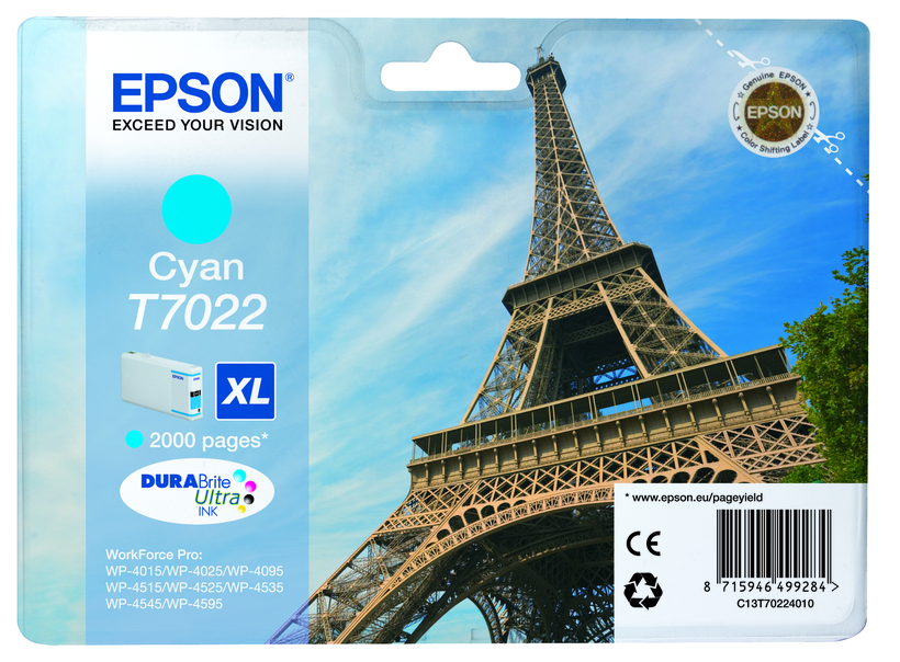 Epson T7022 XL Tinte cyan