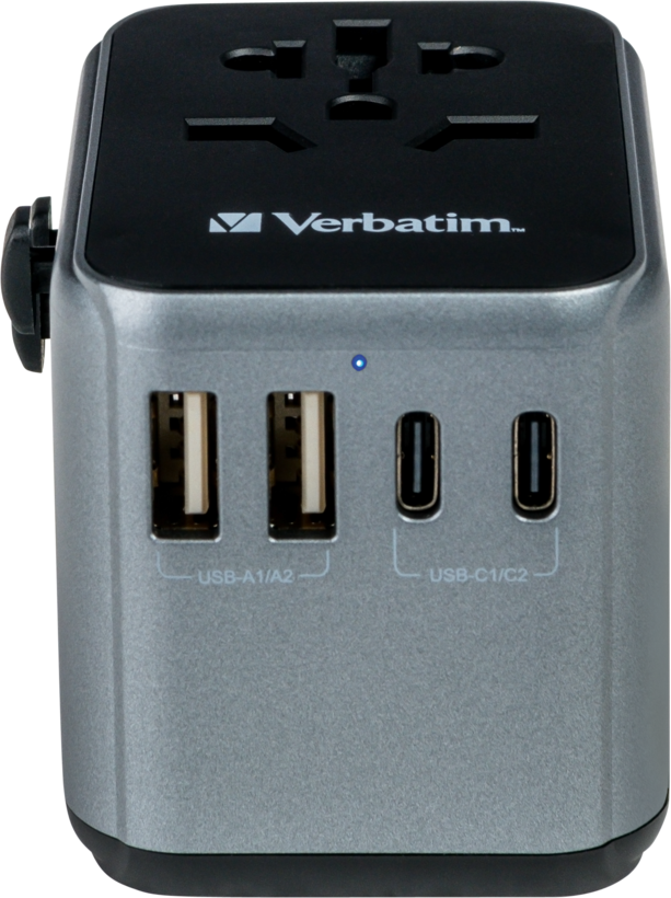 Verbatim World + 5x USB Travel Adapter