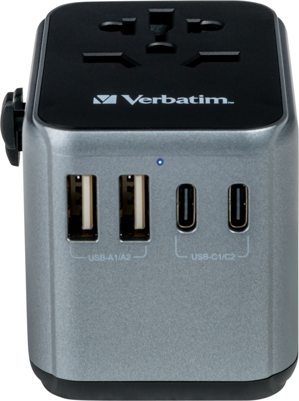 Verbatim Welt + 5x USB Reiseadapter