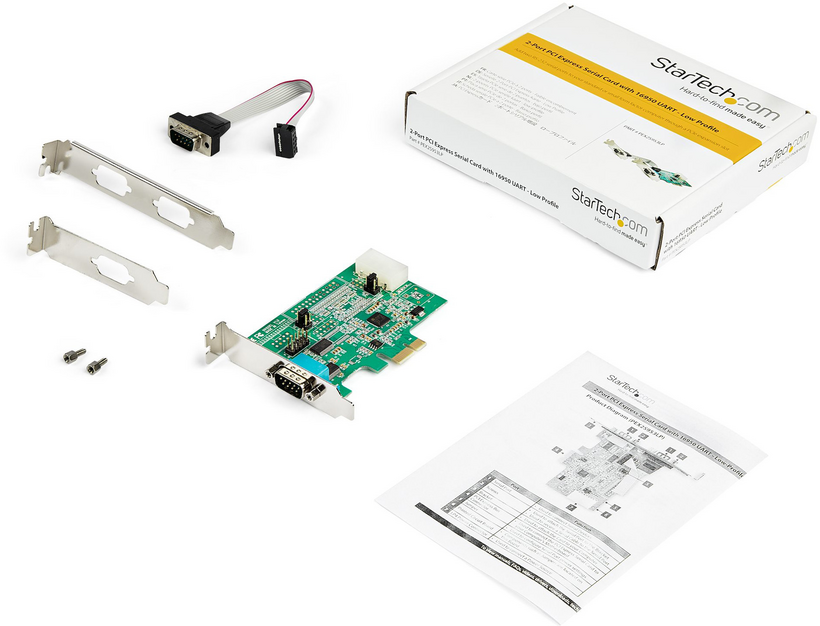 StarTech 2-Port Seriell RS232 PCIe Karte