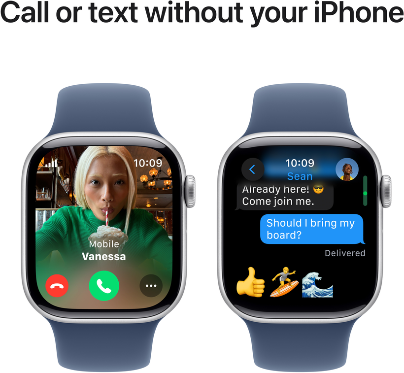 Apple Watch S10 LTE 42mm Alu silber