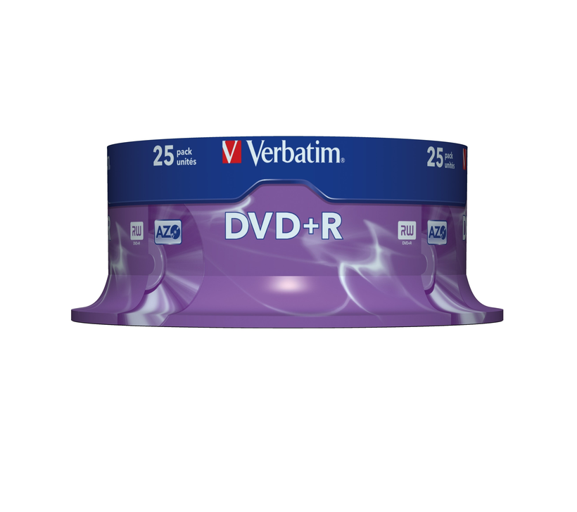 Buy Verbatim DVD+R 4.7GB 16x SP 25-pack (43500)