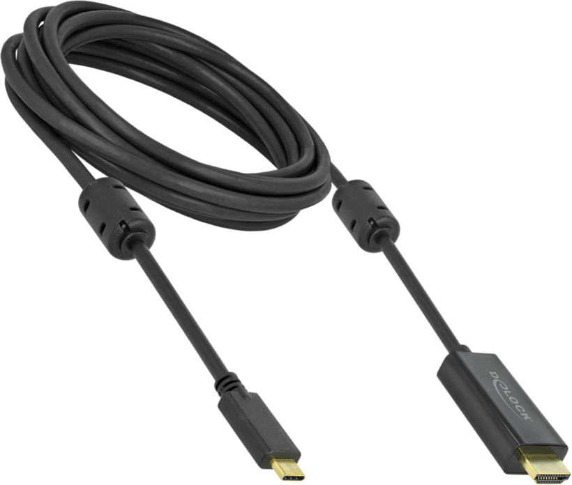 Kabel USB Typ C St - HDMI St 5 m schwarz